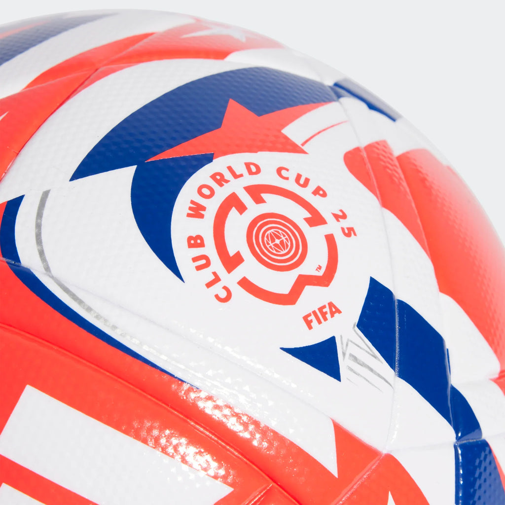 Adidas FCWC Mundial de Clubes League Soccer Ball - White/Lucid Red product image 3, provided for visual reference and