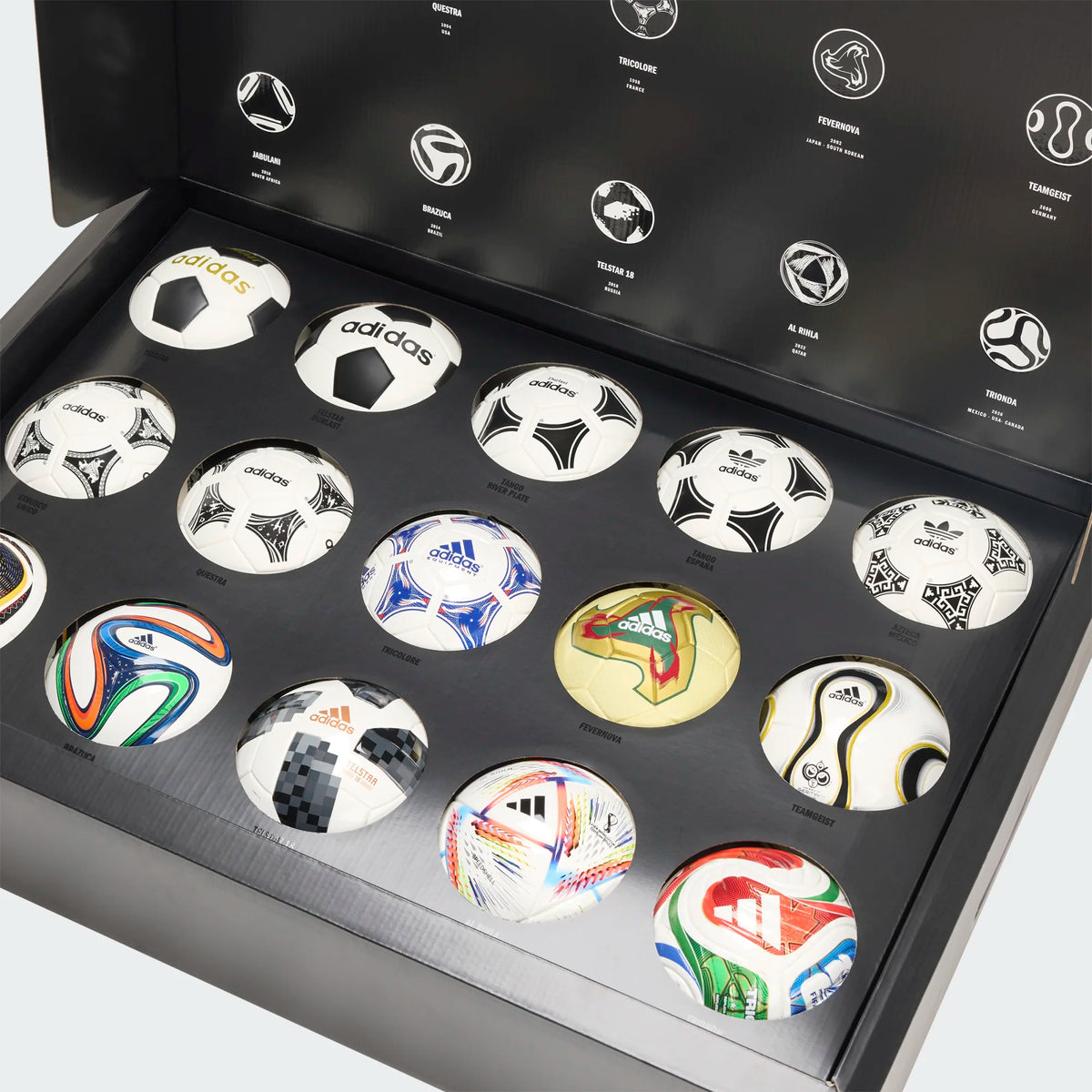 Adidas World Cup Historical Mini Soccer Ball Set product image 3, provided for visual reference and product detail review