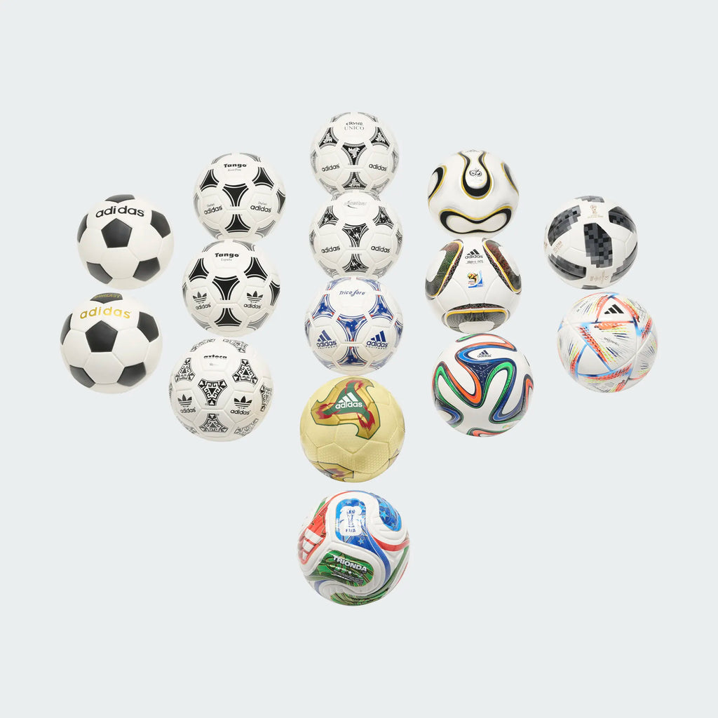 Adidas World Cup Historical Mini Soccer Ball Set product image 2, provided for visual reference and product detail review