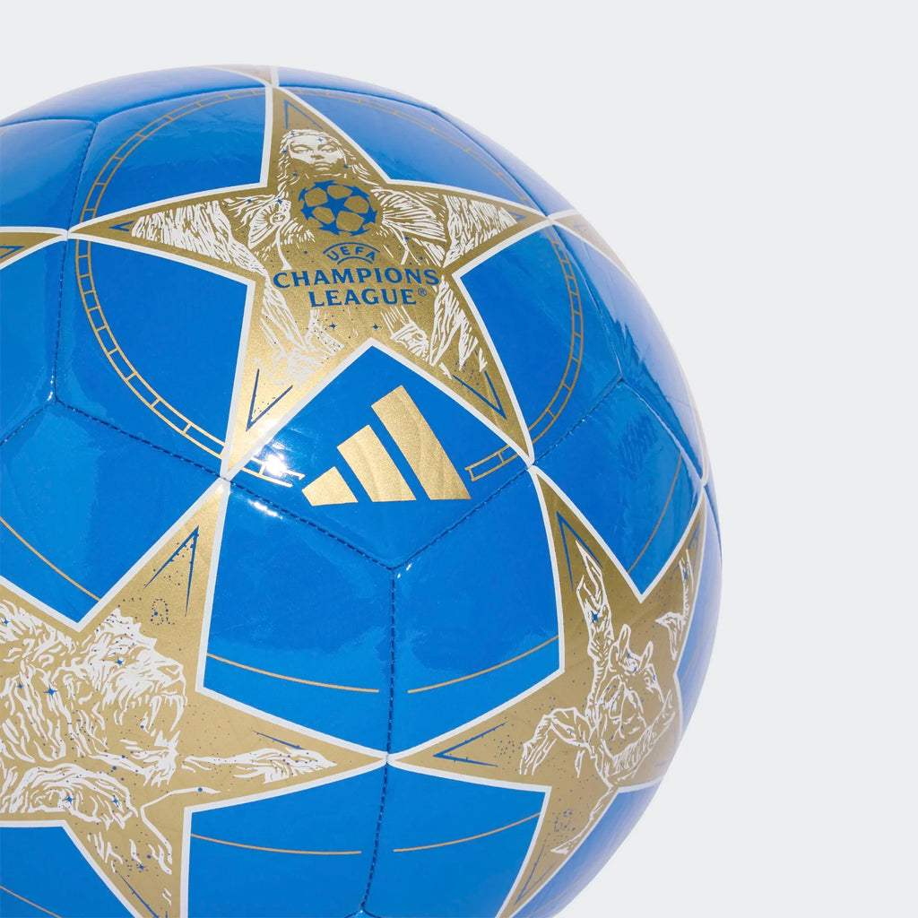 Adidas Champions League Club Soccer Ball 25/26-WHITE/PANTON/MAGOLD product image 3, provided for visual reference and