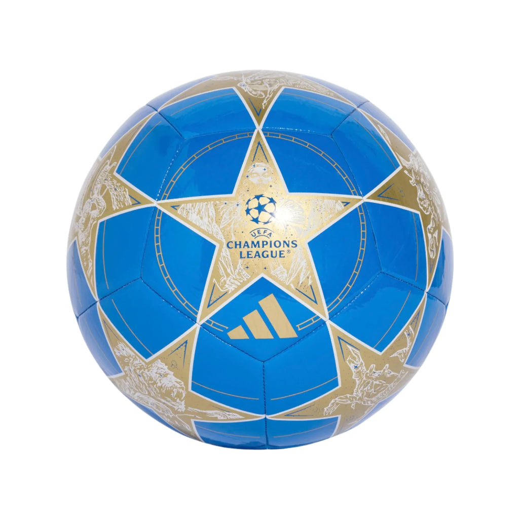 Adidas Champions League Club Soccer Ball 25/26-WHITE/PANTON/MAGOLD product image 1, provided for visual reference and