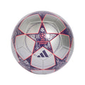 Adidas Champions League Club Soccer Ball 25/26- SILVMT/DPURPL/TURBO product image 1, provided for visual reference and