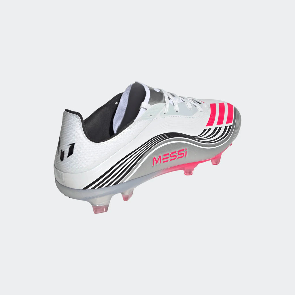 Adidas F50 Messi Pro FG/MG-Cloud White / Core Black / Gold Metallic product image 3, provided for visual reference and