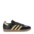 ADIDAS JR MESSI SAMBA SHOES-Black/Gold product image 1, provided for visual reference and product detail review