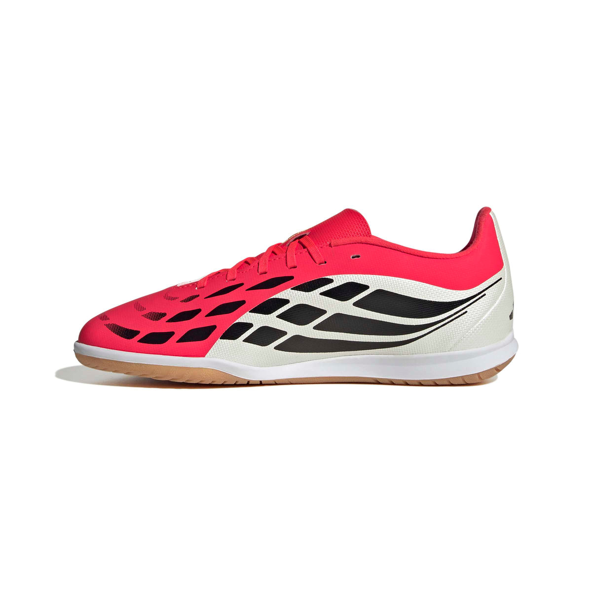 Adidas Jr Predator Club IN Sala- LUCRED/CBLACK/FTWWHT product image 2, provided for visual reference and product detail