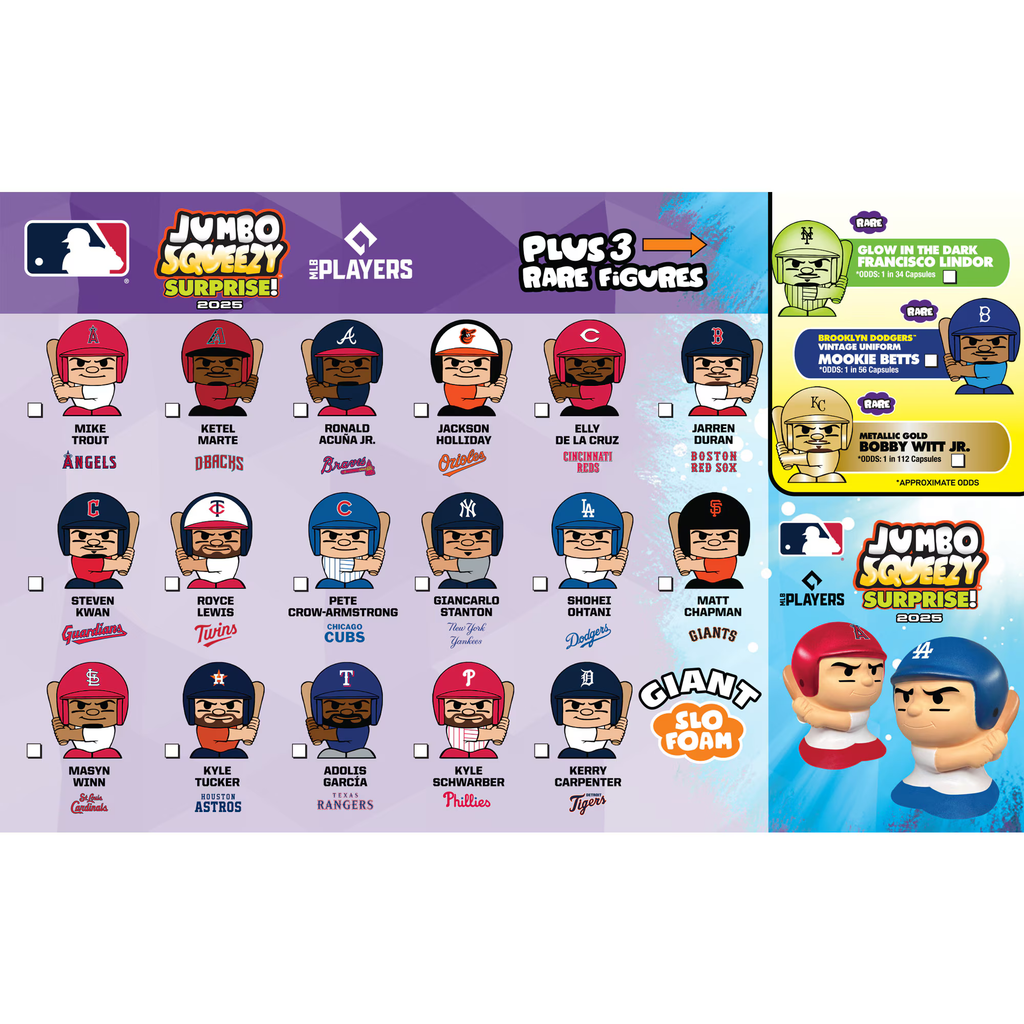 MLB Jumbo Squeezy Surprise! Giant Capsule 2025 product image 3, provided for visual reference and product detail review