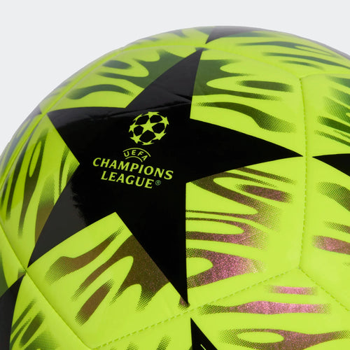 Adidas Champions League Budapest Club Soccer Ball 26/27 - SYELLO/BLACK product image 2, provided for visual reference and