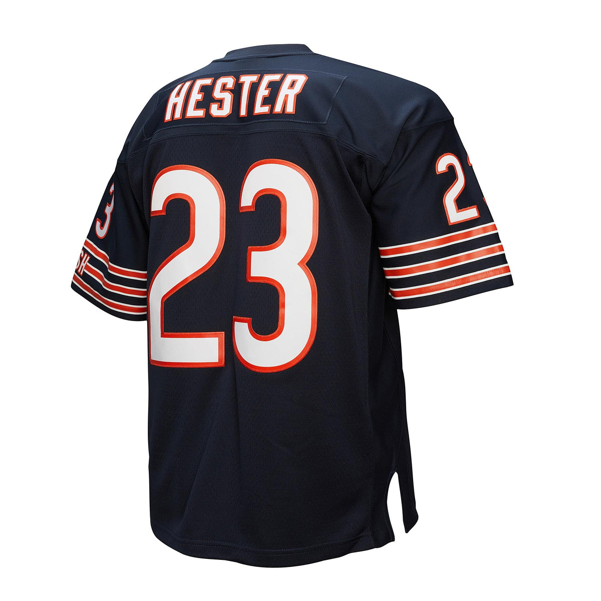 Devin Hester #23 Chicago Bears Navy Mitchell & Ness Replica Jersey product image 1, provided for visual reference and
