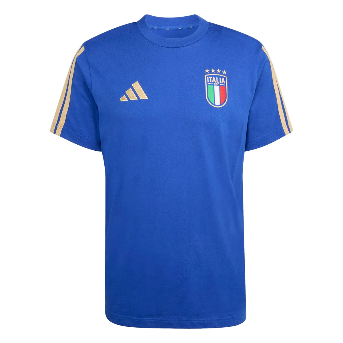Adidas Italy DNA T-Shirt-Blue product image 1, provided for visual reference and product detail review