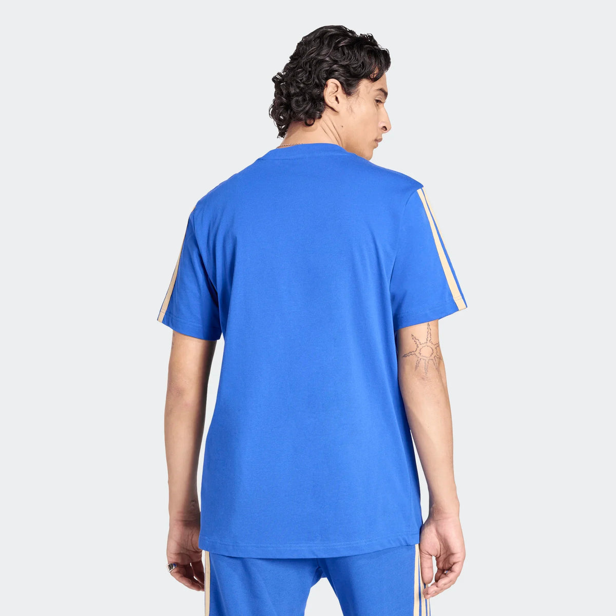 Adidas Italy DNA T-Shirt-Blue product image 2, provided for visual reference and product detail review