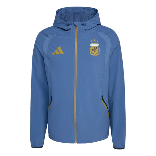 Adidas Argentina Tiro Travel Full Zip Windbreaker Jacket product image 1, provided for visual reference and product detail