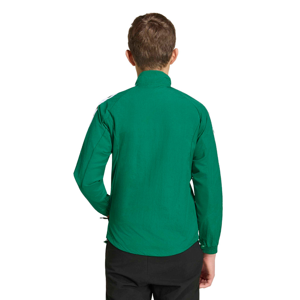 Adidas Youth Mexico Home Anthem Jacket product image 3, provided for visual reference and product detail review
