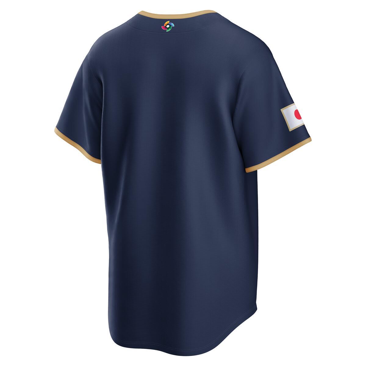 Japan World Baseball Classic 2026 Nike Navy Road Jersey product image 3, provided for visual reference and product detail