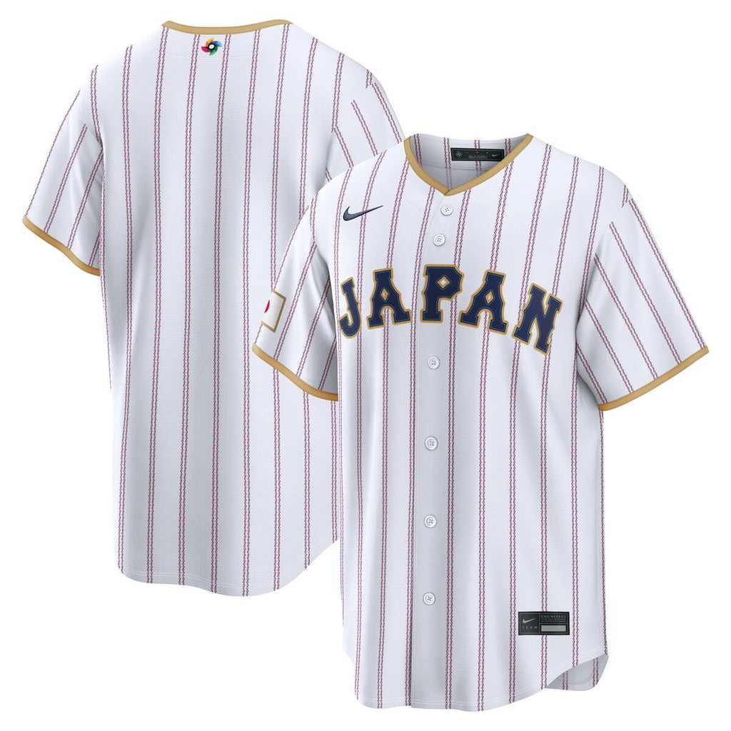 Japan World Baseball Classic 2026 Nike White Home Jersey product image 1, provided for visual reference and product detail
