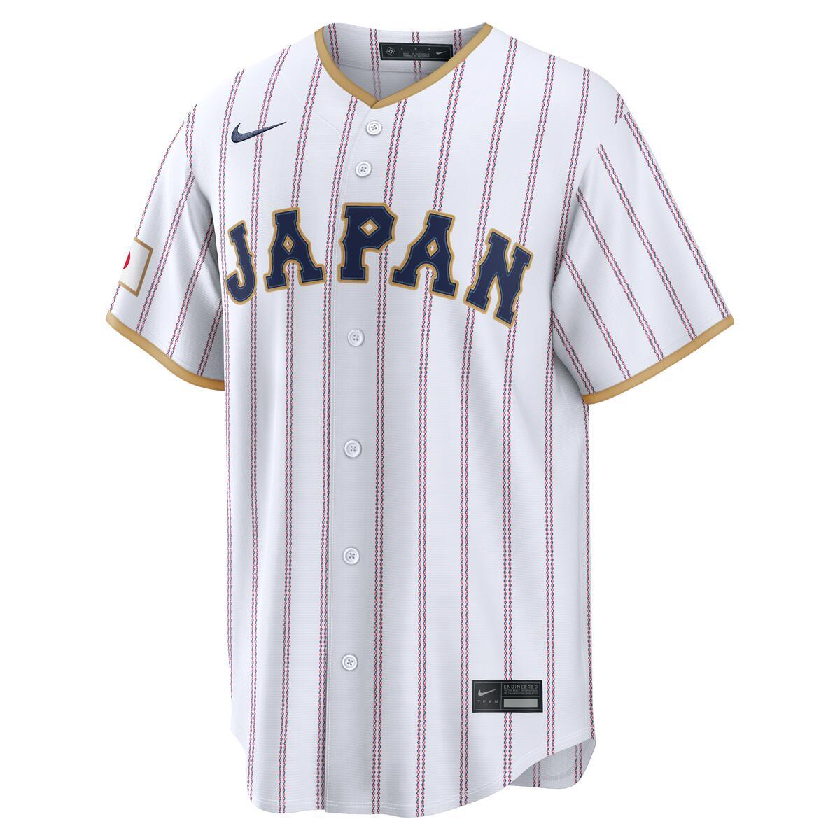 Japan World Baseball Classic 2026 Nike White Home Jersey product image 2, provided for visual reference and product detail
