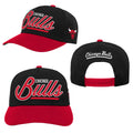 Chicago Bulls Black/Red Script Youth Snapback product image 1, provided for visual reference and product detail review