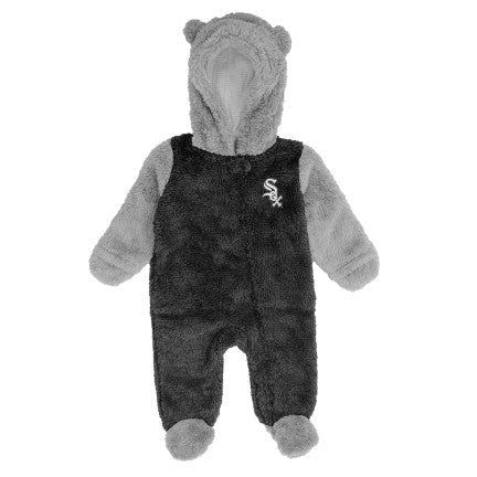 Chicago White Sox Gametime Nap Teddy Bunting Baby Coverall product image 2, provided for visual reference and product detail
