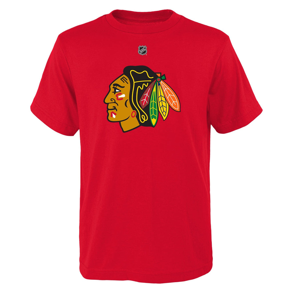 Connor Bedard Chicago Blackhawks Youth Red T-Shirt product image 2, provided for visual reference and product detail review