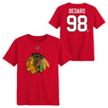 Kids 4-7 Connor Bedard Chicago Blackhawks Red Player T-Shirt product image 1, provided for visual reference and product