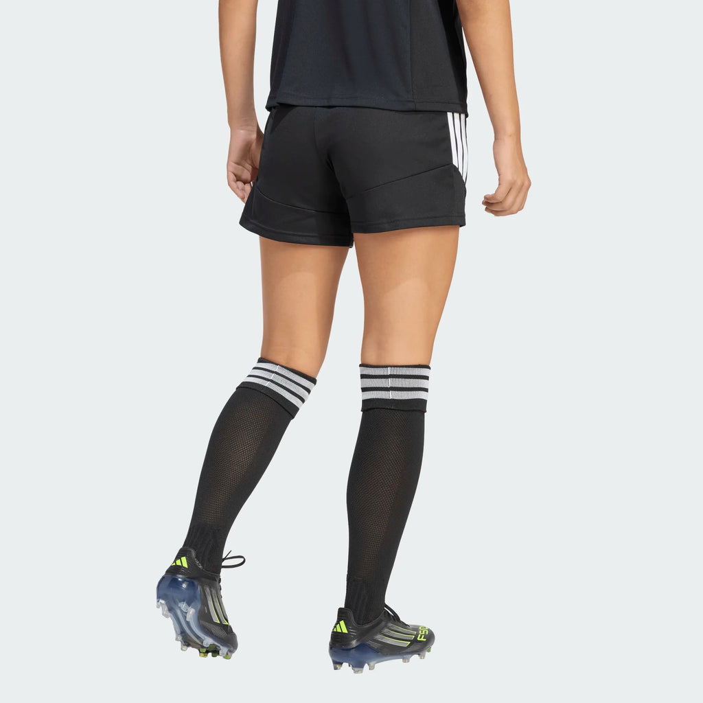 Adidas Women Tiro26 League Short Shorts-Black/White product image 2, provided for visual reference and product detail review
