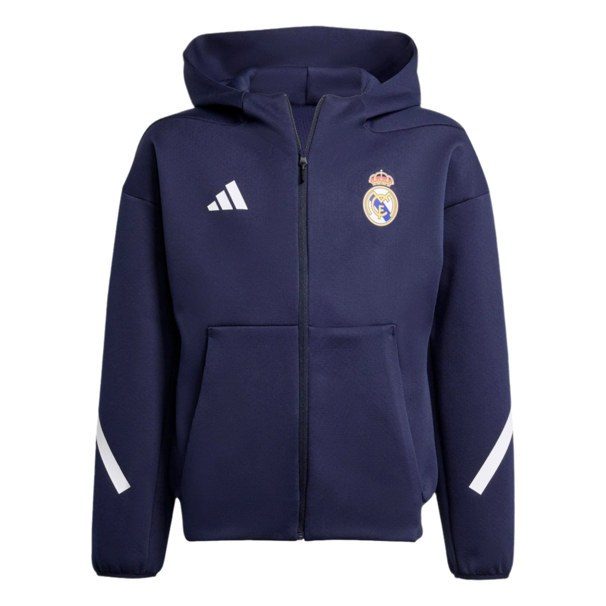 Adidas Youth Real Madrid Anthem Jacket product image 1, provided for visual reference and product detail review