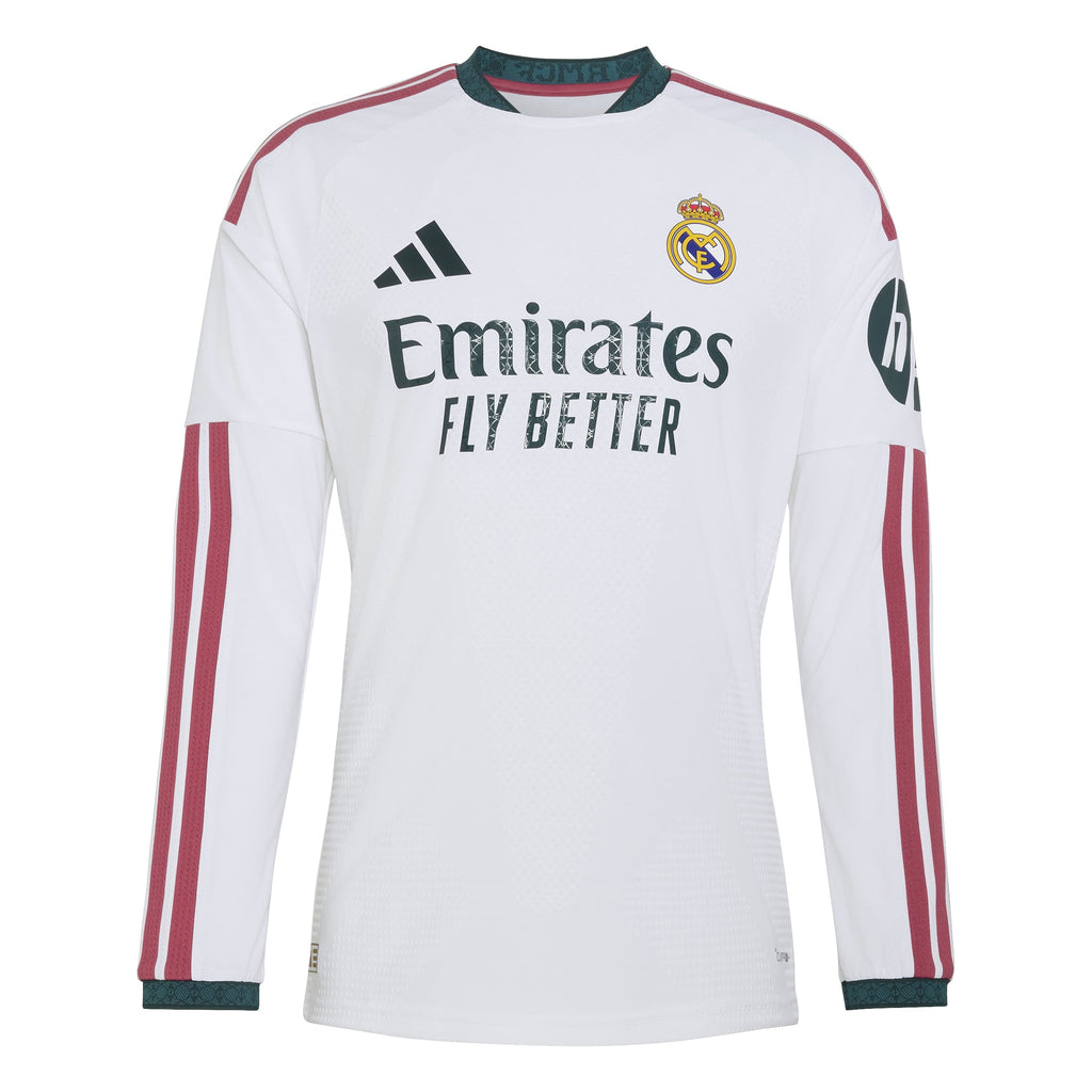 Adidas Real Madrid Home Authentic Jersey Long Sleeve 26/27 product image 1, provided for visual reference and product detail