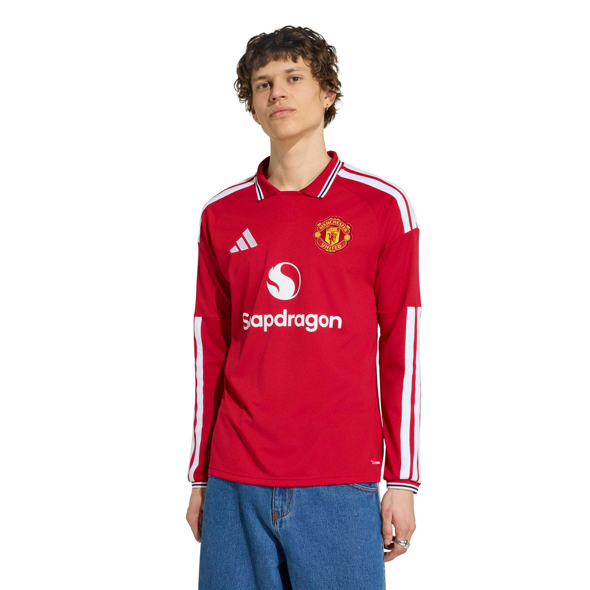 Adidas Men Manchester United Long Sleeve Home Stadium Replica Jersey 26/27 product image 3, provided for visual reference