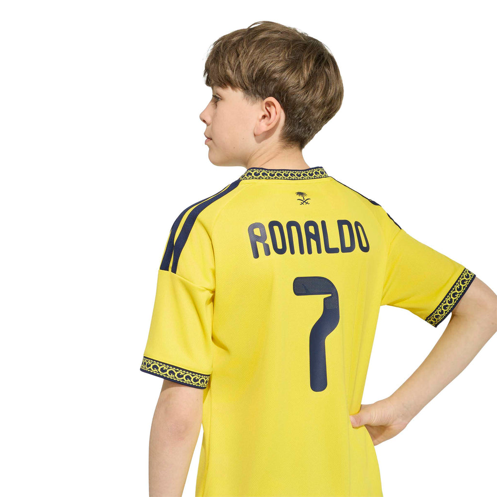 Adidas Youth Al Nassr FC Home Jersey 26/27 product image 4, provided for visual reference and product detail review