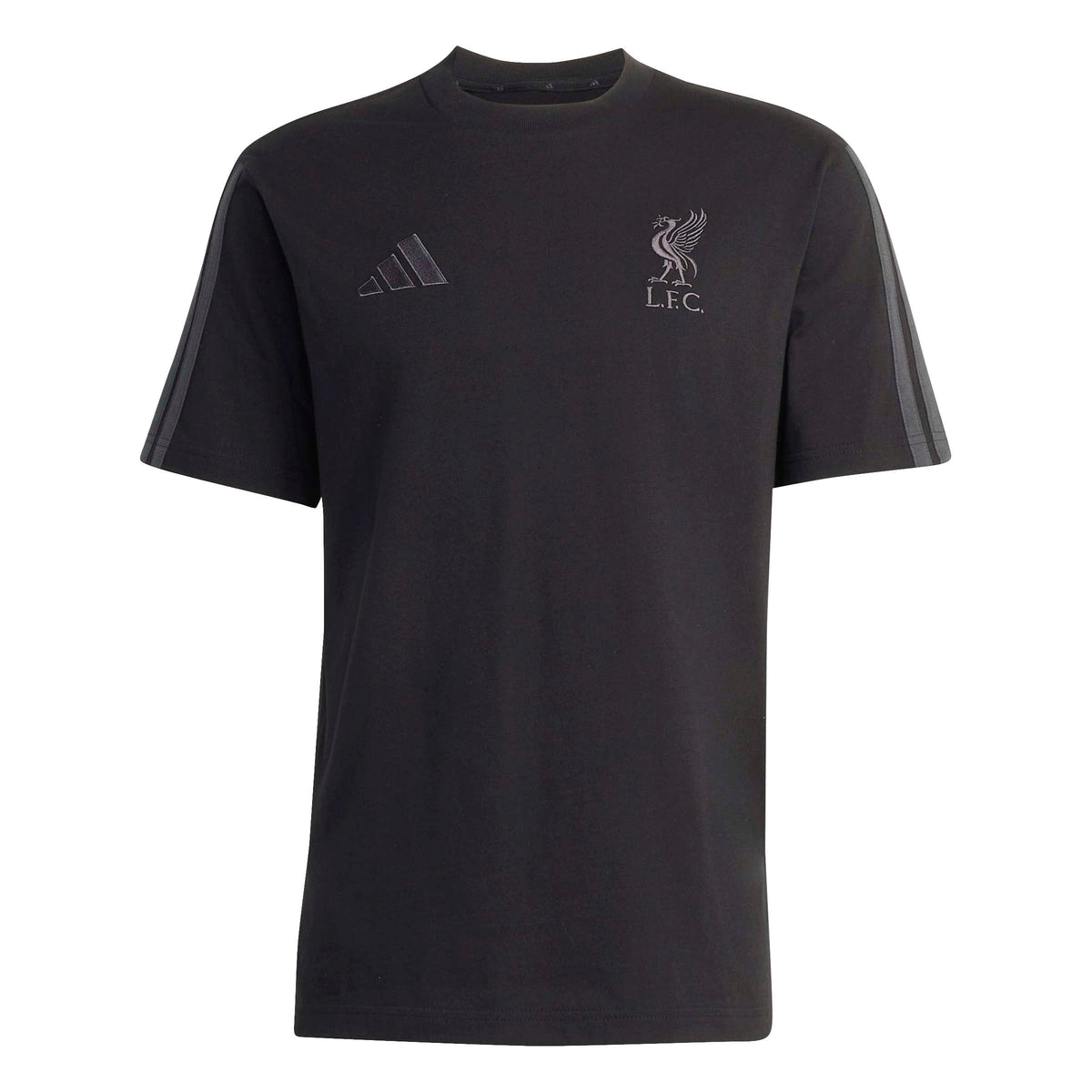 Adidas Liverpool FC DNA T-Shirt-Black product image 1, provided for visual reference and product detail review