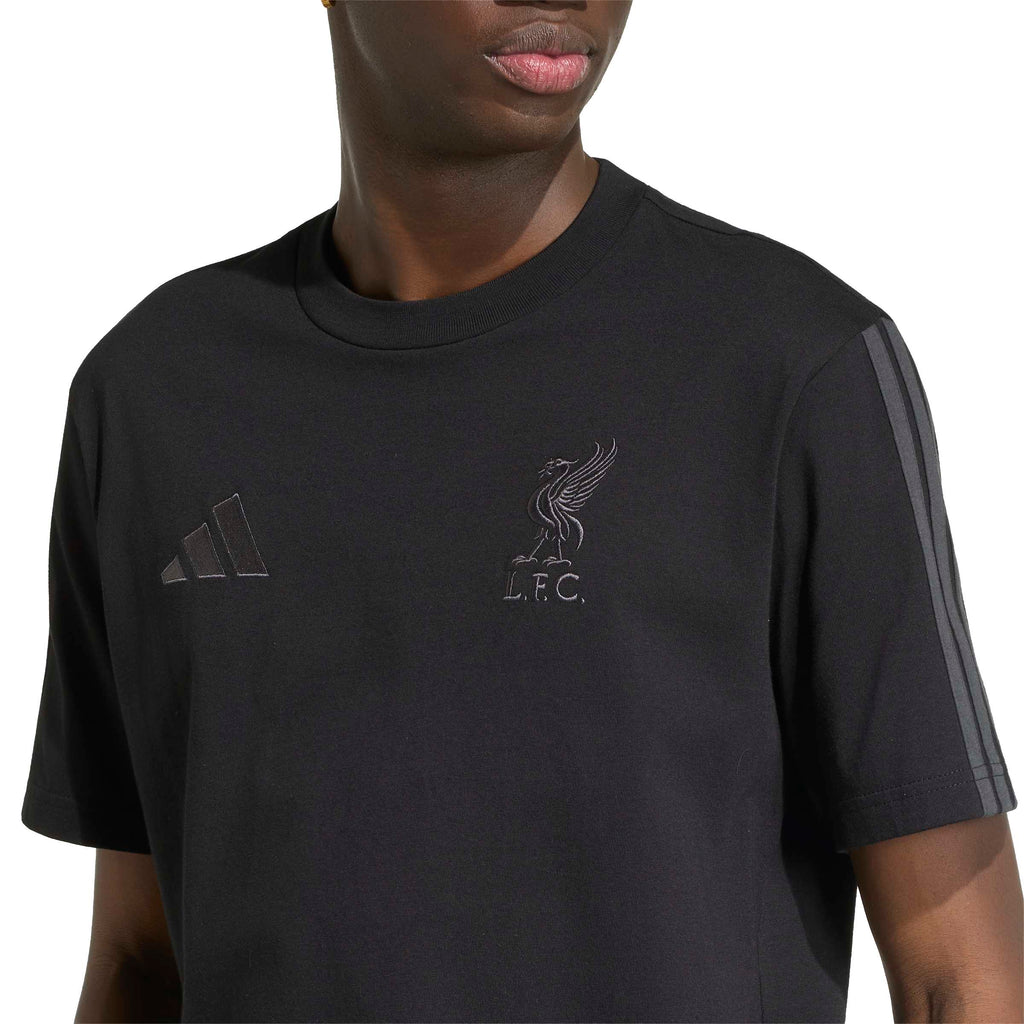 Adidas Liverpool FC DNA T-Shirt-Black product image 3, provided for visual reference and product detail review