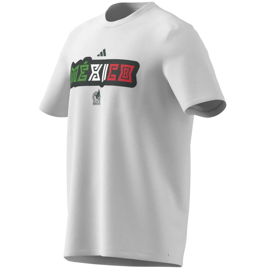 Adidas FIFA World Cup 26 Mexico Home Graphic T-Shirt - White product image 3, provided for visual reference and product