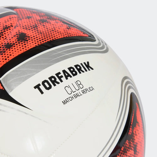 Adidas Bundesliga 26/27 Torfabrik CLUB Ball - WHITE/BLACK/SOLRED product image 2, provided for visual reference and product