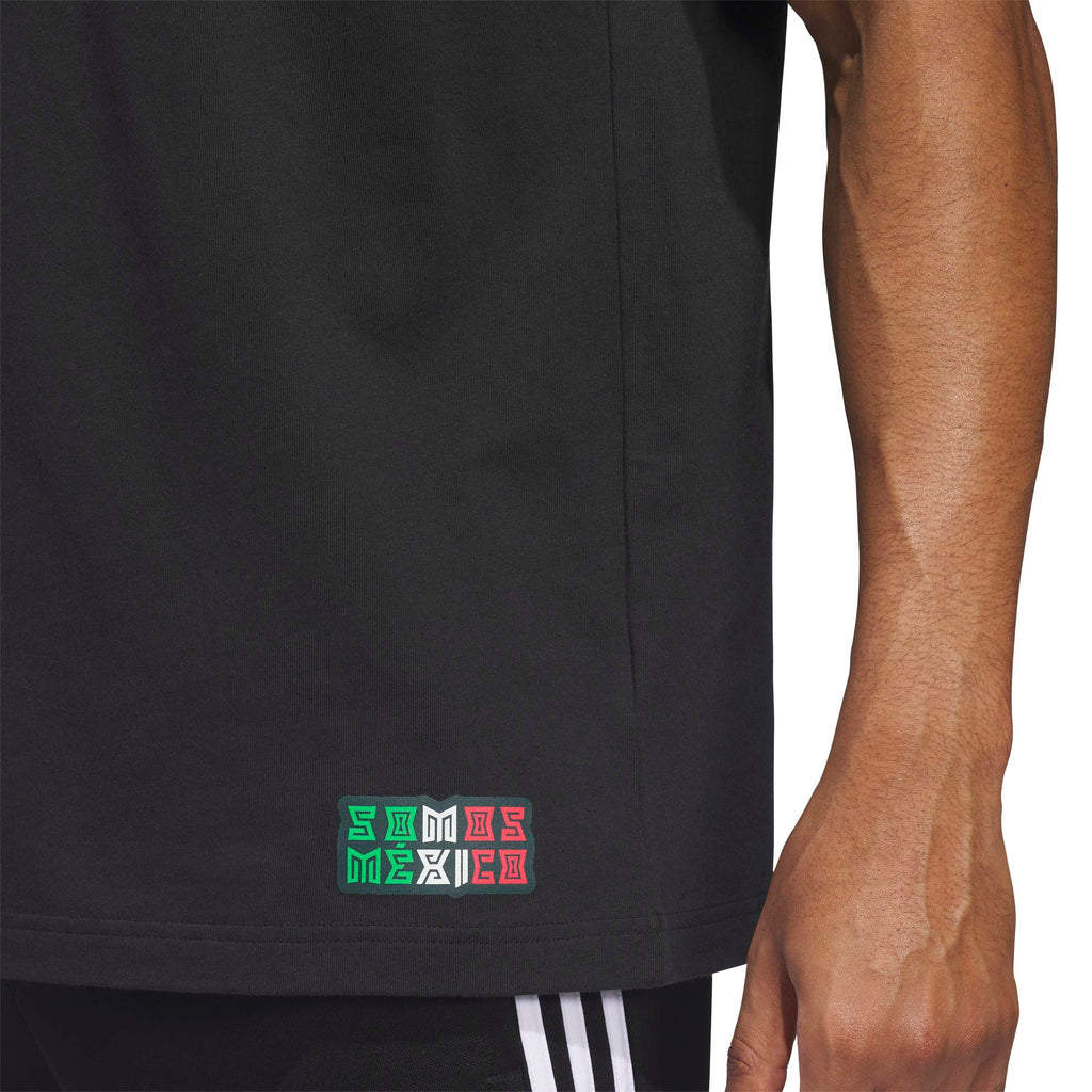 Adidas Men Mexico World Cup Away Graphic T-Shirt-Black product image 3, provided for visual reference and product detail
