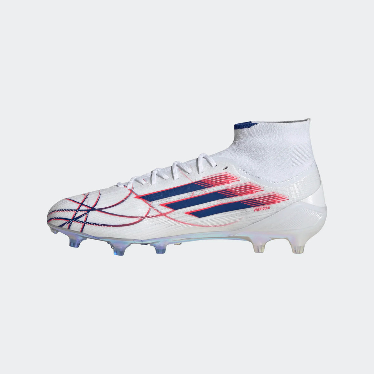 Adidas Women F50 SPARKFUSION Elite FG/AG-FTWWHT/ROYBLU/LUCRED product image 2, provided for visual reference and product