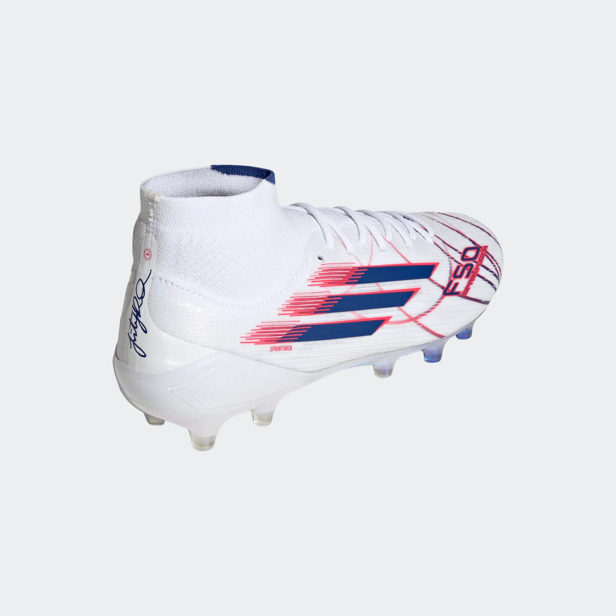 Adidas Women F50 SPARKFUSION Elite FG/AG-FTWWHT/ROYBLU/LUCRED product image 4, provided for visual reference and product