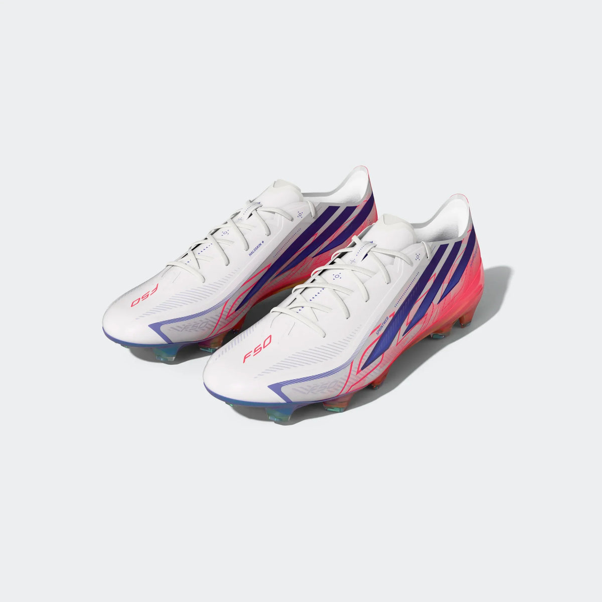 Adidas F50 Hyperfast Elite FG - FTWWHT/SOLPUR/SOLTUR product image 3, provided for visual reference and product detail review