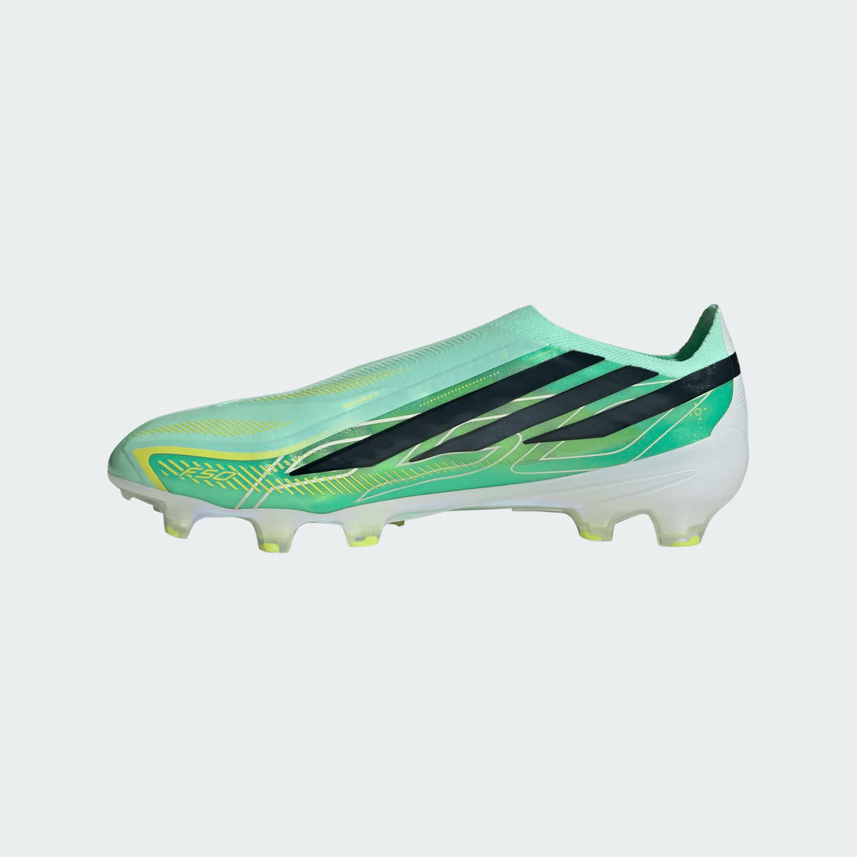 Adidas F50 Hyperfast Elite Laceless FG - PULMIN/CBLACK/SOLLEM product image 2, provided for visual reference and product