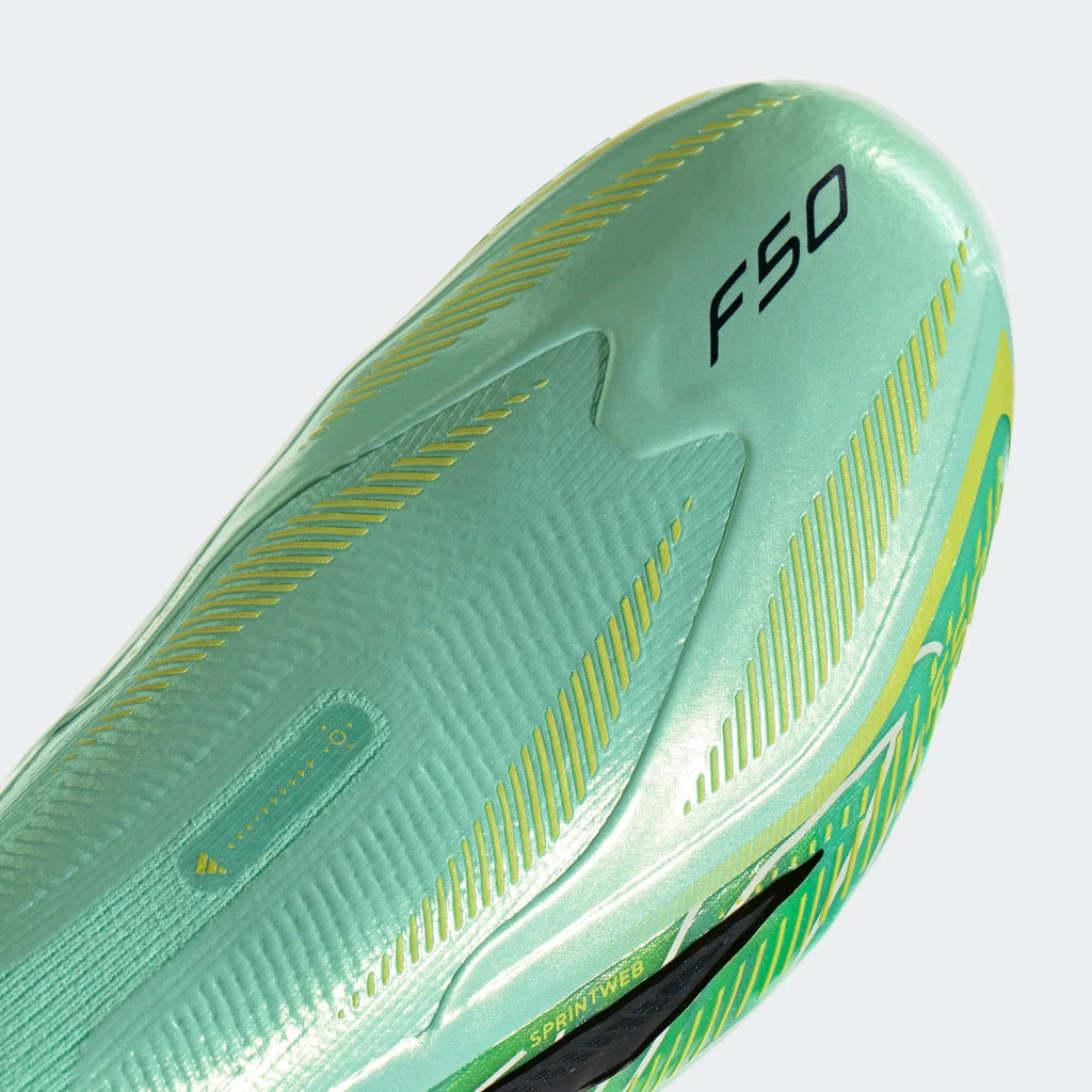 Adidas F50 Hyperfast Elite Laceless FG - PULMIN/CBLACK/SOLLEM product image 4, provided for visual reference and product