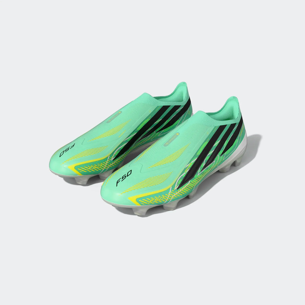 Adidas F50 Hyperfast Elite Laceless FG - PULMIN/CBLACK/SOLLEM product image 3, provided for visual reference and product