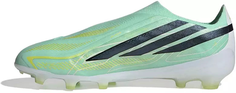 Adidas Jr. F50 Hyperfast Elite Laceless FG - PULMIN/CBLACK/SOLLEM product image 1, provided for visual reference and product