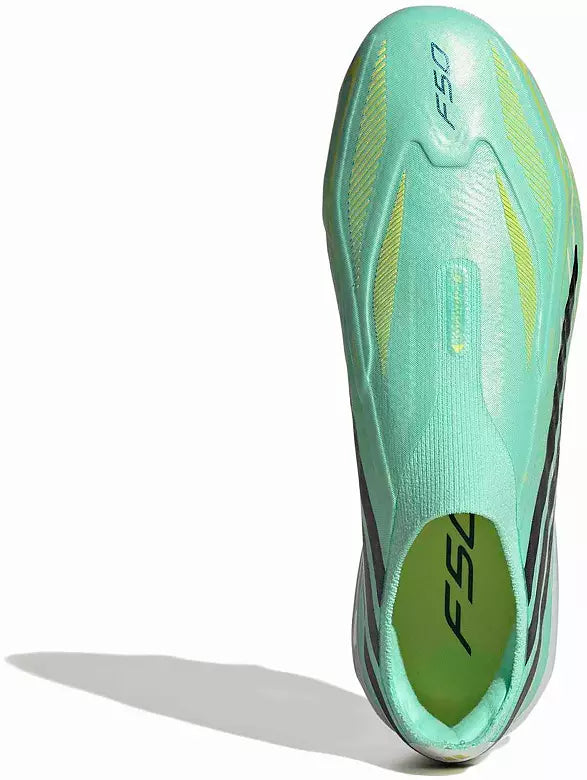 Adidas Jr. F50 Hyperfast Elite Laceless FG - PULMIN/CBLACK/SOLLEM product image 3, provided for visual reference and product