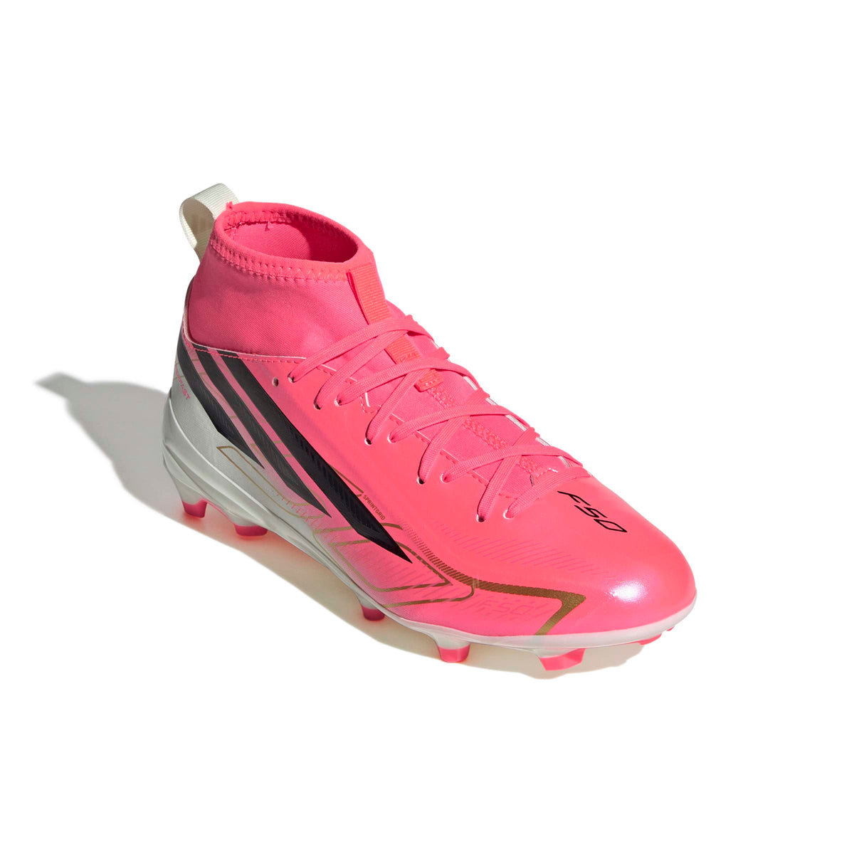 Adidas Jr. F50 Hyperfast League Mid Firm Ground Soccer Cleats product image 4, provided for visual reference and product