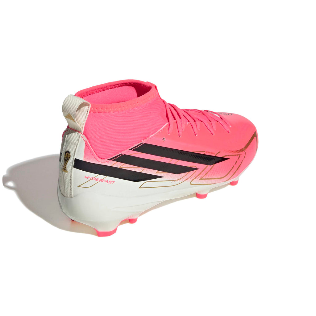 Adidas Jr. F50 Hyperfast League Mid Firm Ground Soccer Cleats product image 5, provided for visual reference and product