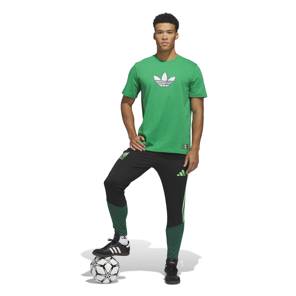 Adidas Men Mexico World Cup Away Graphic T-Shirt-Green product image 3, provided for visual reference and product detail