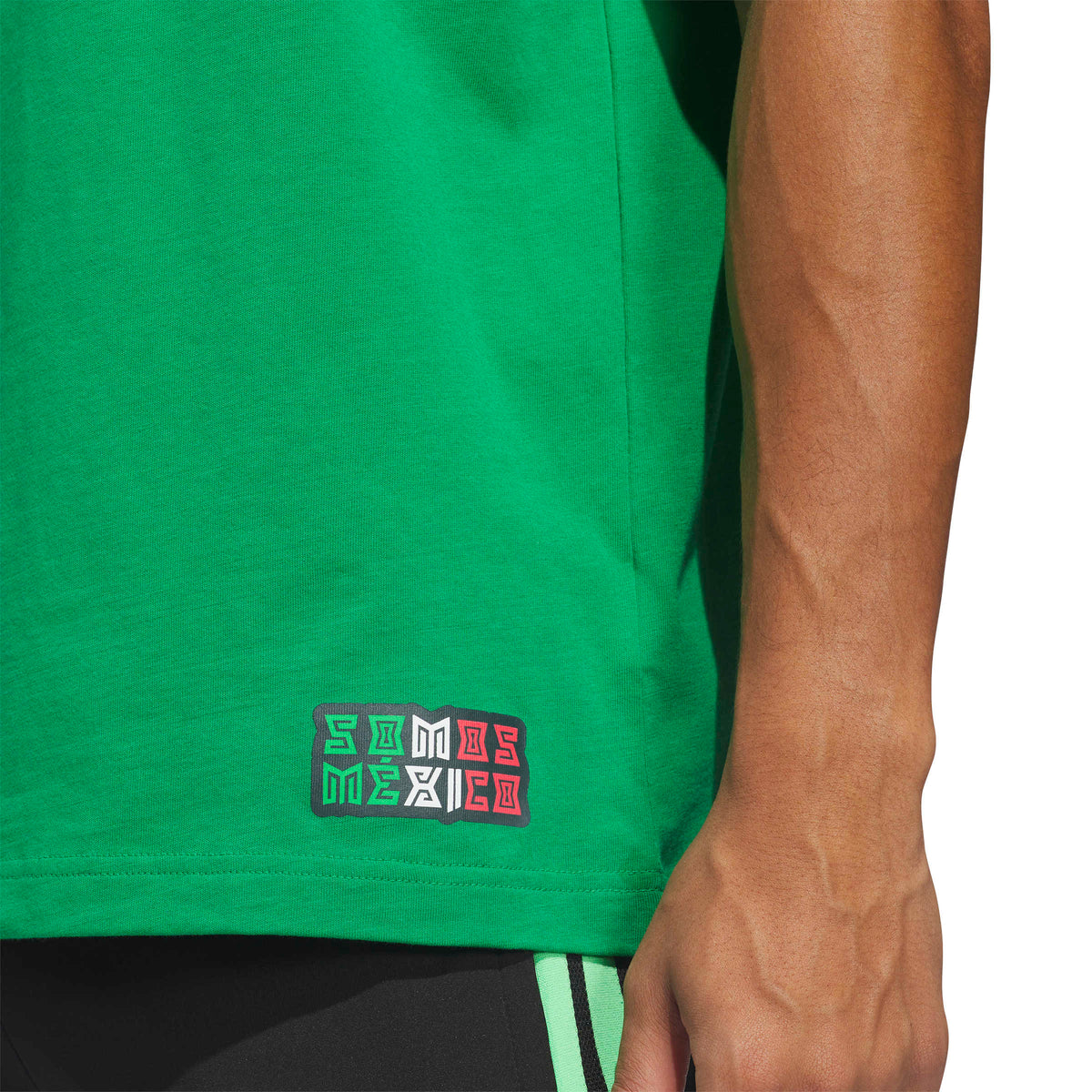 Adidas Men Mexico World Cup Away Graphic T-Shirt-Green product image 4, provided for visual reference and product detail