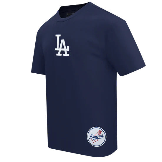 PRO STANDAR LOS ANGELES DODGERS WINGSPAN Men CJ DROP SHOULDER T-Shirt - MIDNIGHT NAVY product image 1, provided for visual