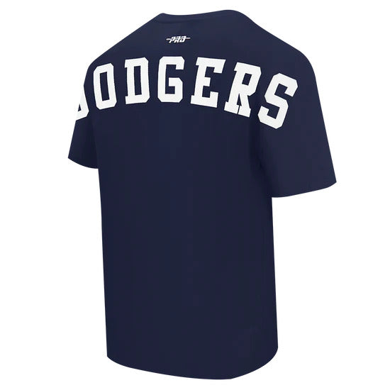 PRO STANDAR LOS ANGELES DODGERS WINGSPAN Men CJ DROP SHOULDER T-Shirt - MIDNIGHT NAVY product image 2, provided for visual