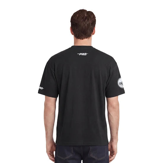 Pro Standard Men Los Angeles Dodgers All Pro Drop Shoulder T-Shirt-Black product image 4, provided for visual reference and