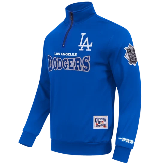 PRO STANDAR LOS ANGELES DAY ONE Men QUARTER-ZIP PULLOVER - ROYAL product image 1, provided for visual reference and product