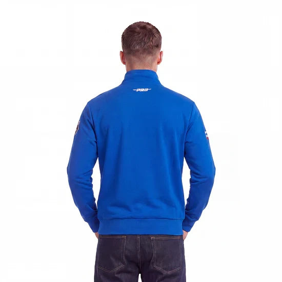 PRO STANDAR LOS ANGELES DAY ONE Men QUARTER-ZIP PULLOVER - ROYAL product image 4, provided for visual reference and product